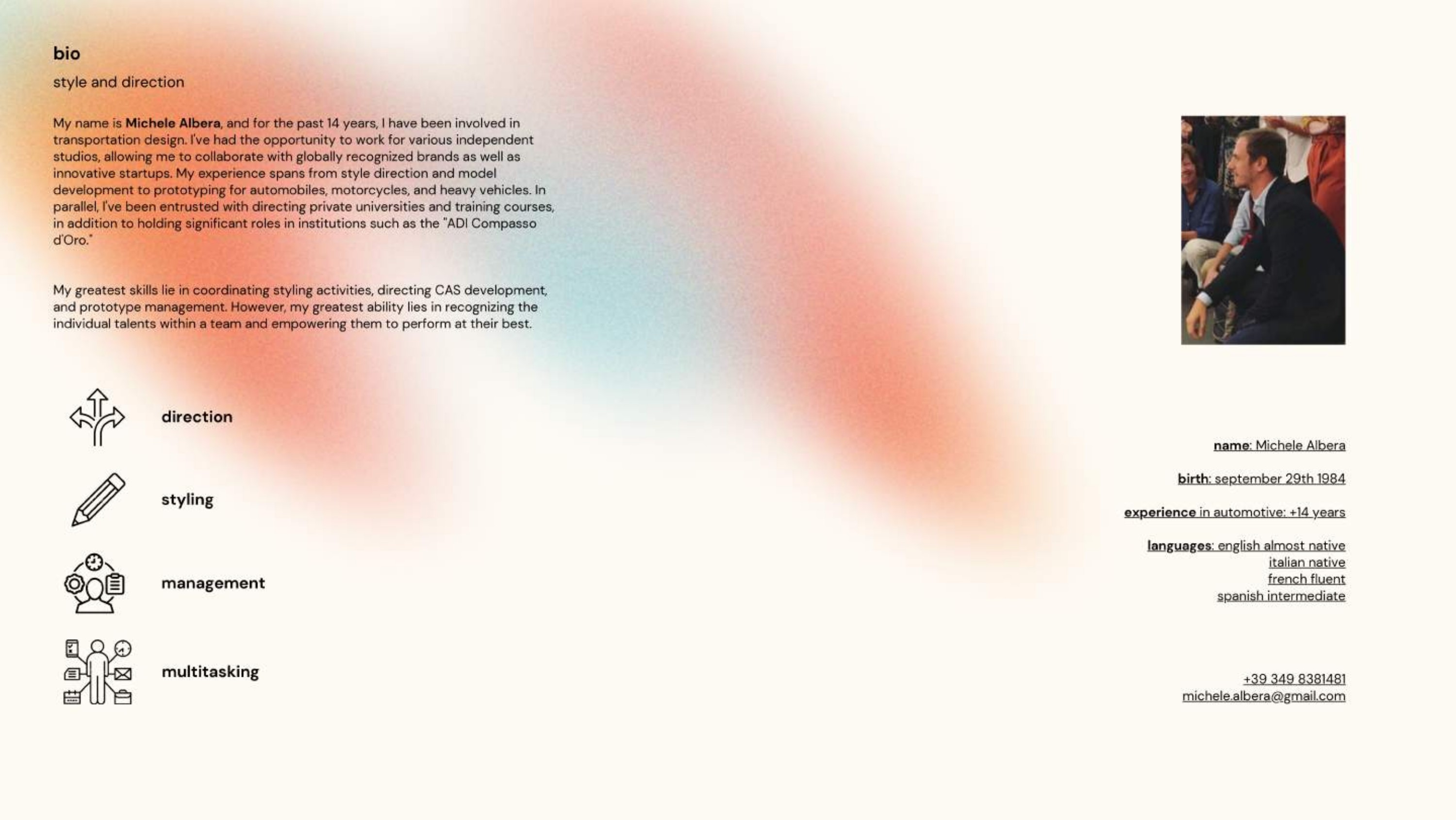 Tavola portfolio concept car